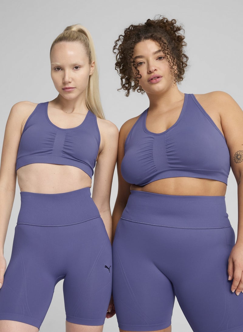 PUMA 4KEEPS SHAPELUXE Womens Blue Sports Bra - Image 1